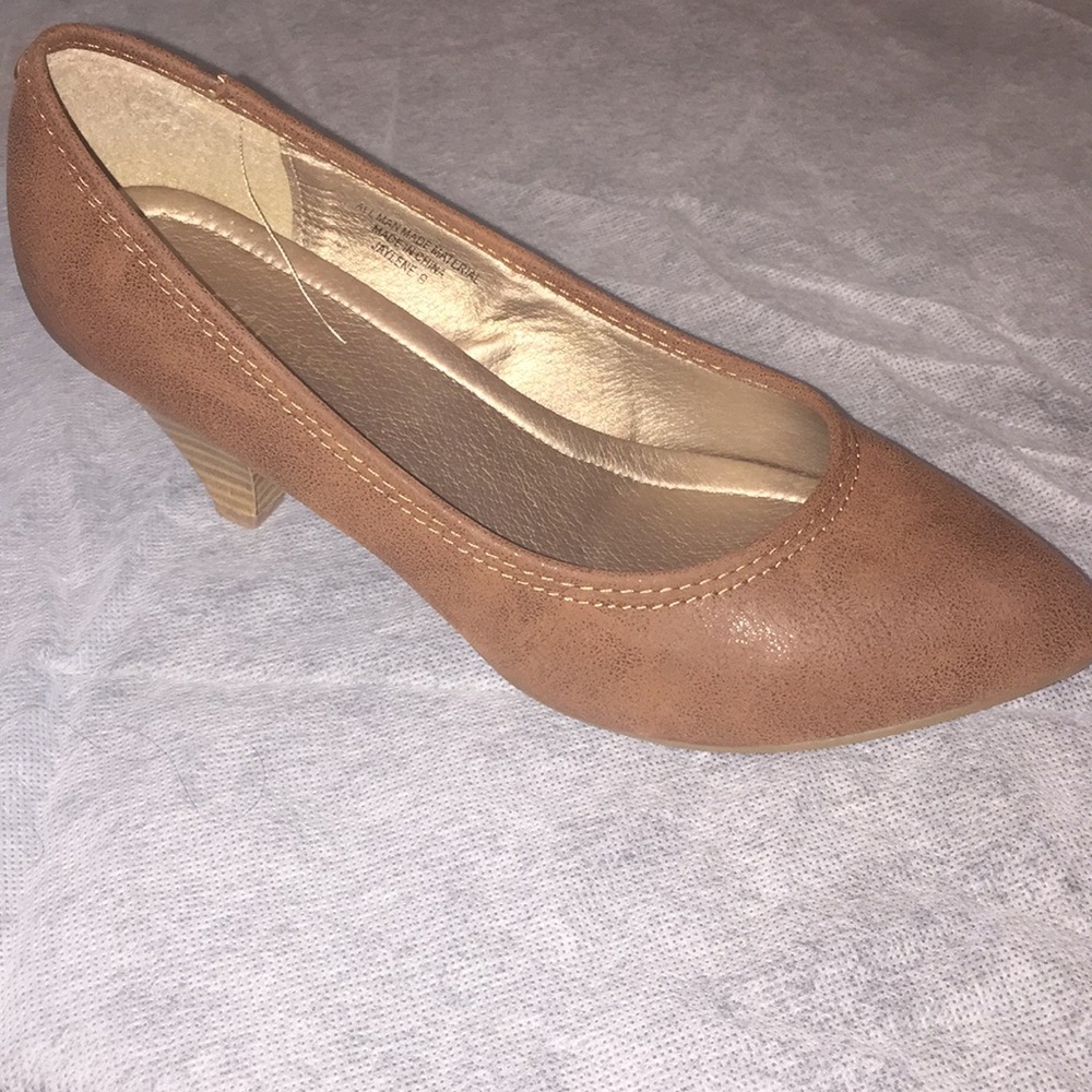 Rampage Brown Leather Heels